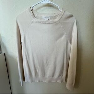 Forever 21 Cream Crew Neck Sweater Soft Knit